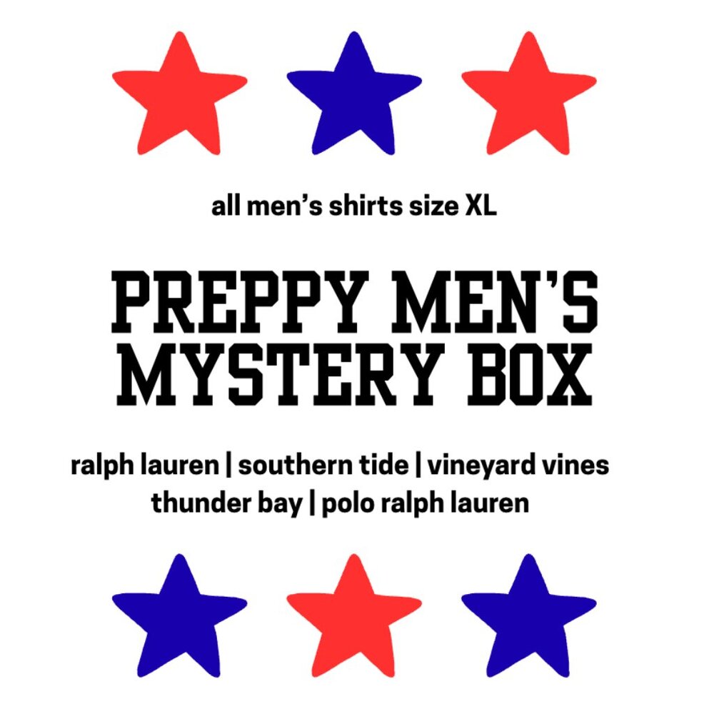 PREPPY MEN’S MYSTERY BOX (XL) - TEN ITEMS